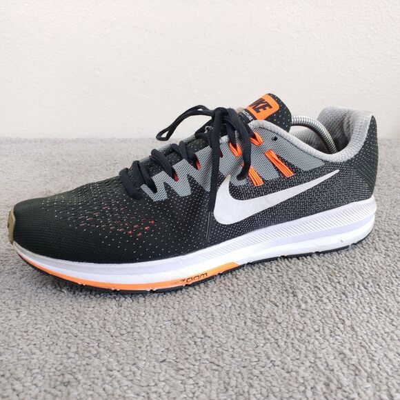 Nike Air Zoom Structure 20 Mens Size 13 Running Shoes Black Gray Sneakers - Picture 6 of 10